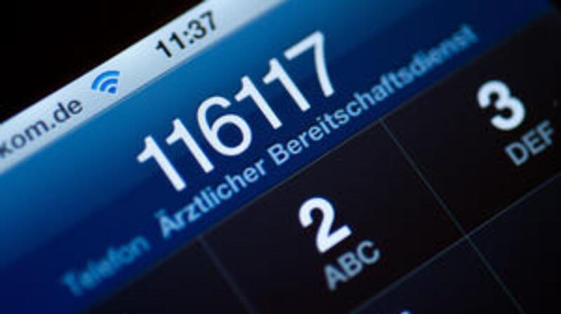 Tagesaktuelle Notdienste in der Region Die Telefonnummer 116117 des ärztlichen Bereitschaftsdienstes.